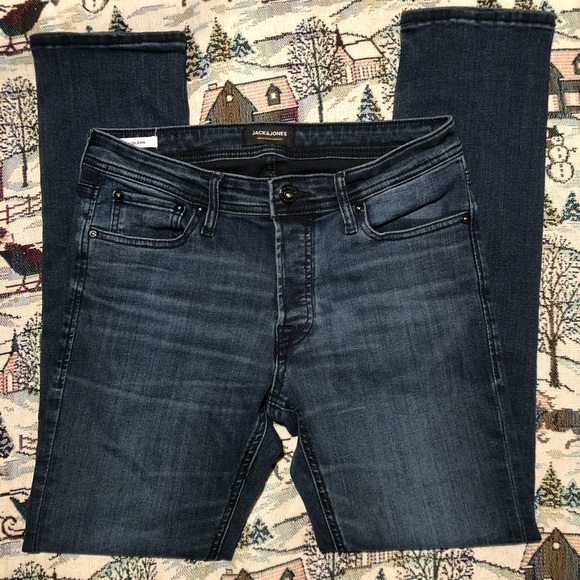 Jack & Jones Slim/Glenn Blue Jeans Mens Size 30x30 - Picture 4 of 8
